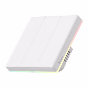 Išmanusis jutiklinis sieninis jungiklis WiFi Sonoff TX T5 3C (3 kanalai)