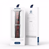 Apyrankė Dux Ducis "Outdoor" skirta Apple Watch 42mm/44mm/45mm juoda / raudona