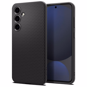 Spigen Liquid Air dėklas, skirtas Samsung Galaxy S24 FE, juodas