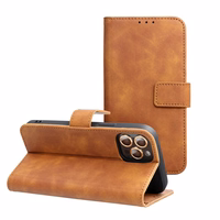 TENDER knygos dėklas telefonui XIAOMI Redmi 14C rudas