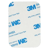 Metalinė plokštelė magnetiniams laikikliams - stačiakampė 45x65mm juoda