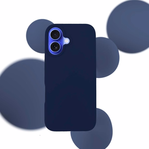 3mk Silicone dėklas telefonui iPhone 16 Plus - tamsiai mėlynas