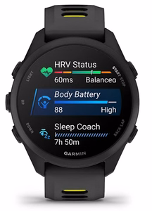 Garmin Forerunner 170 Music 3,05 cm (1.2") AMOLED 42 mm Skaitmeninis 390 x 390 pikseliai Lietimui jautrus ekranas Juoda GPS (palydovinis)