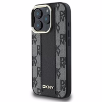 DKNY Languotas raštas magnetinis iPhone 16 Pro dėklas - juodas
