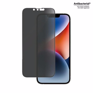 PanzerGlass Ultra-Wide Fit grūdintas stiklas antibakterinis privatumo iPhone 14/13 Pro/13