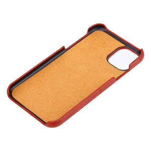 Crong Neat Cover dėklas, skirtas iPhone 11 Pro, su kortelių kišenėlėmis, raudonas