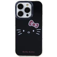 Hello Kitty IML katės veido dėklas telefonui iPhone 14 Pro - juodas
