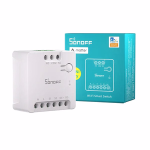 SONOFF MINI-D išmanusis WiFi Matter jungiklis (AC/DC 12-48V, sausas kontaktas)
