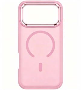 Dėklas, skirtas iPhone 18 Pro Max / 17 Pro Max: Forcell F-Protect Smoke Hybrid Premium, suderinamas su MagSafe, spalva – rožinė