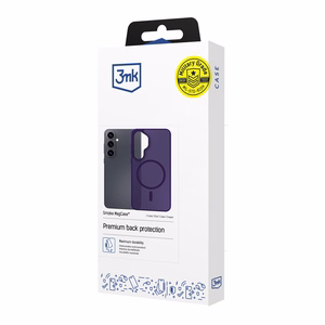 "3mk Smoke MagCase" dėklas "iPhone 17 Pro Max" - violetinės spalvos permatomas