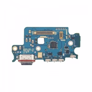Разъём зарядки для Samsung S911 S23 с шлейфом / серебристый OEM