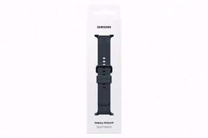 Juodas „Samsung SNL35LB Sport Band“ laikrodžio dirželis (M/L), skirtas „Galaxy Watch9“ ir „Galaxy Watch8“