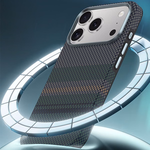 Benks magnetinis Armor Pro Aurora Kevlar 600D dėklas (C069) Iphone 17 Pro telefonui (su kameros valdymo mygtuku)