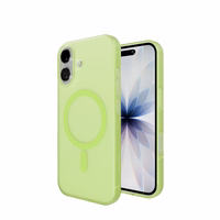 Puro Daylight Magnetinis suderinamas silikoninis dėklas telefonui iPhone 17 - permatomas žalias