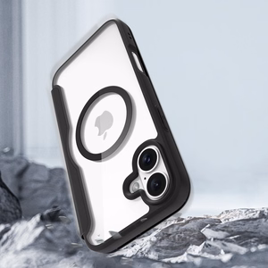 Dux Ducis Skin X Pro iPhone 16 dėklas su MagSafe ir atveriamu dangčiu - juodas