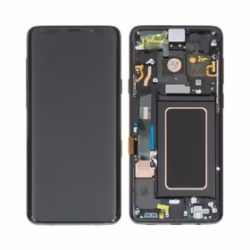 LCD ekranas suderinamas su Samsung G965 S9 Plus su rėmeliu / Midnight Black / HQ