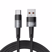 Tech-Protect UltraBoost USB-C / USB-C 66W 6A 2m kabelis - pilkas
