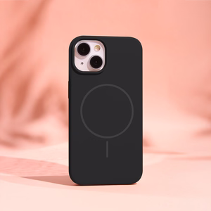Silikoninis Thin Mag dėklas for iPhone 16 6,1" juodas