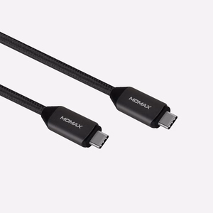 Momax Elite Link USB-C–USB-C laidas, 1 m, PD 100 W, juodas