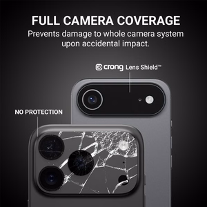 Crong Lens Shield kameros objektyvų stiklo apsauga, skirta iPhone 17 Pro