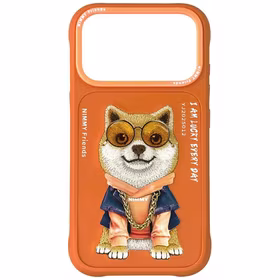 Nimmy Glasses Cool Dog iPhone 17 Pro deklas - oranzinis