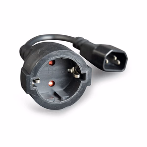 Gembird PC-SFC14M-01 maitinimo adapteris IEC320 C14 -> SCHUKO (F) ant 15 cm laido