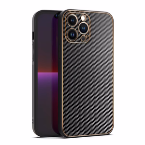 TEL PROTECT Leather Carbon dėklas telefonui Iphone 11 juodas