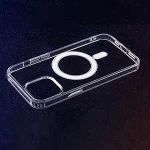 Smūgiams atsparus 1,5 mm Mag dėklas iPhone 17 Pro Max 6,9" / iPhone 18 Pro Max 6,9 skaidrus, su didele anga