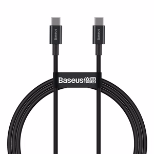 Baseus Superior USB kabelis USB 2.0 1 m USB C Juoda