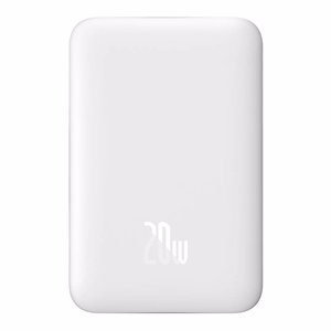 Maitinimo baterija "Baseus Magnetic", 10000 mAh, USB-C 20W, MagSafe (balta)