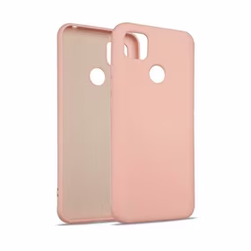 Beline Dėklas Silicone Xiaomi Redmi 9C rožinis auksinis