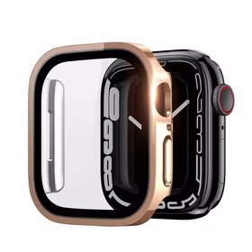 LCD apsauginis stikliukas/dėklas Dux Ducis Hamo Apple Watch 45mm rožinis