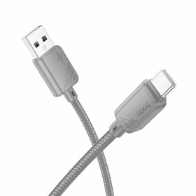 Kabelis USB-A į USB-C Hoco 3A 1 m X113 pilkas