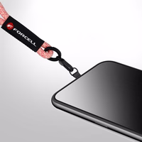 FORCELL F-DESIGN R10X40 riešo telefono virvelė su reguliuojamu ilgiu (maks. 20cm kilpoje) rožinė balta