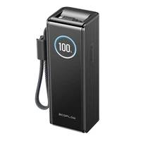 "EcoFlow RAPID Powerbank" 25000 mAh, 170 W (įmontuoti 100 W kabeliai).