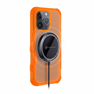 Case for iPhone 17 Pro Max / 18 Pro Max (low camera edge) Forcell F-Protect BumperX Premium compatible with MagSafe orange