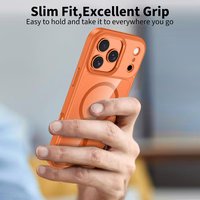 Tech-Protect MagMat MagSafe dėklas telefonui iPhone 17 Pro Max - skaidriai oranžinis