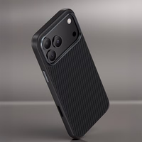 Benks Magnetinis apsauginis Kevlar dėklas su metalo rėmu 600D (A068) skirtas iPhone 17 Air juodas