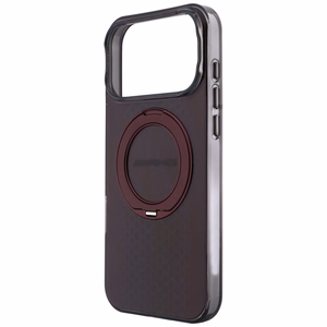 Mercedes AMG IML Double Layer Urban Line dėklas, skirtas iPhone 18 Pro Max / 17 Pro Max, su žiedu-stovu, suderinamas su MagSafe – bordo spalvos