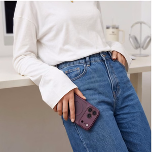 Tech-Protect BasicMag MagSafe dėklas iPhone 17 Pro Max / 18 Pro Max, matinis bordo