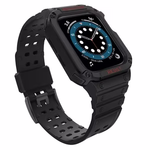 Protect Strap Band for Apple Watch 38/40/41mm Armored Case Strap - Black