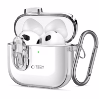 Tech-Protect Slim Hook dėklas AirPods 4 (m) - skaidrus