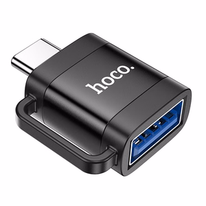 adapteris OTG USB C do USB A Hoco 3A UA31C juodas