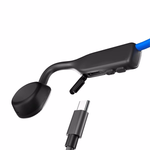 SHOKZ OpenMove Ausinės Bevielis Ausinės su kabliukais Skambučiai / muzika C tipo USB Bluetooth Mėlyna