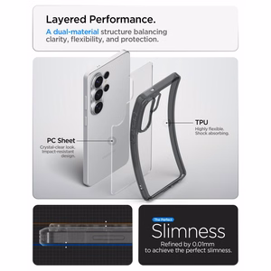 SPIGEN dėklas ULTRA HYBRID skirtas SAMSUNG S26 Ultra space crystal