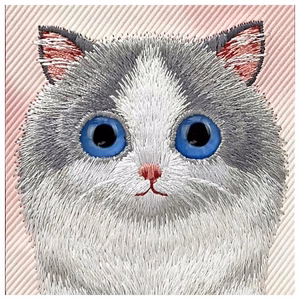 Nimmy Didelės akys augintinis 2.0 Katės dėklas telefonui iPhone 16 Pro Max - rožinė