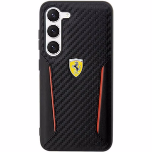 Ferrari FEHCS23MNPYK S23+ S916 juodas/juodas kietas dėklas Anglies kontrasto kraštai