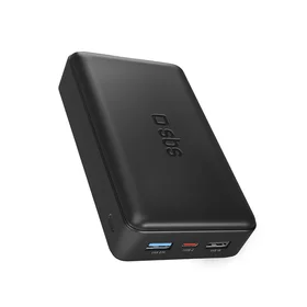 Išorinė baterija Puro Fast 20000 mAh 2x USB-A + 1x USB-C - juoda