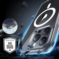 ESR Classic Pro Rinkinys Halolock Magnetinis dėklas iPhone 16 Pro Max - Skaidrus