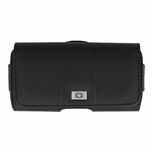 Tel Protect MAX diržo dėklas (DYDIS 14) Iphone 11/16 Plus/16 Pro/17 Pro/Huawei P30 Lite/Samsung S23/S24/S25 juodas, odinis (155x80x14 mm)